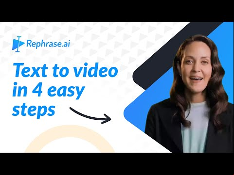 🔥AI Video Generator under 5 minutes🚀 | Rephrase.ai Studio Walkthrough | Text to Video