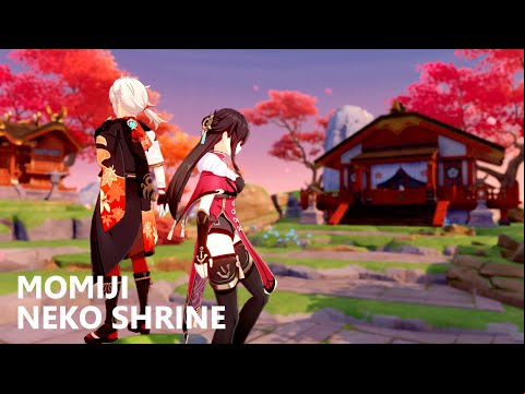 Serenitea Pot - Momiji Neko Shrine | Genshin Impact