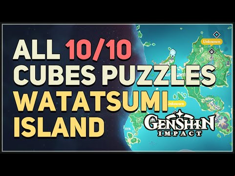 All 10 Cubes Puzzles Watatsumi Island Genshin Impact