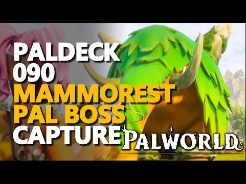 Capture Paldeck 090 Mammorest Pal Boss Palworld