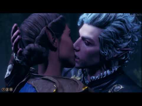 Baldur&#039;s Gate 3 - Astarion Romance Scene (No Bite)