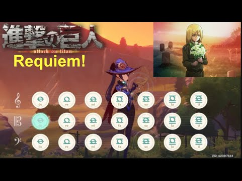 Requiem! Attack on titan Season 3 ED1 on genshin impact (simple version)